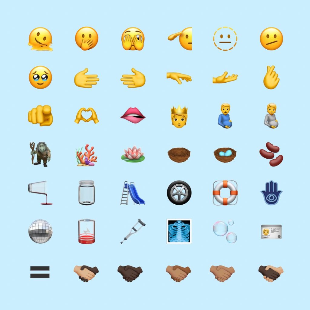 New emojis in iOS 15.4