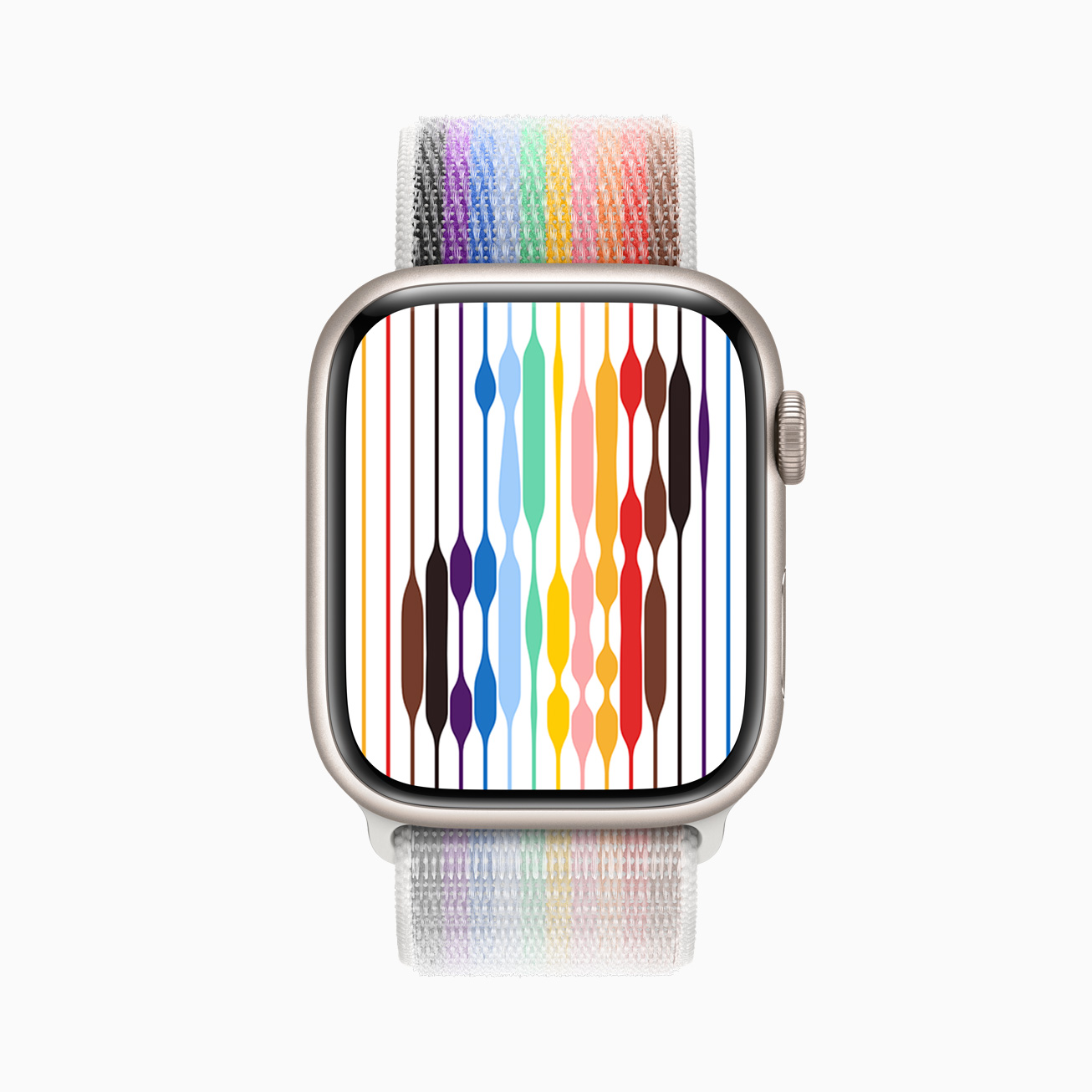 Apple Watch 彩虹線條錶面