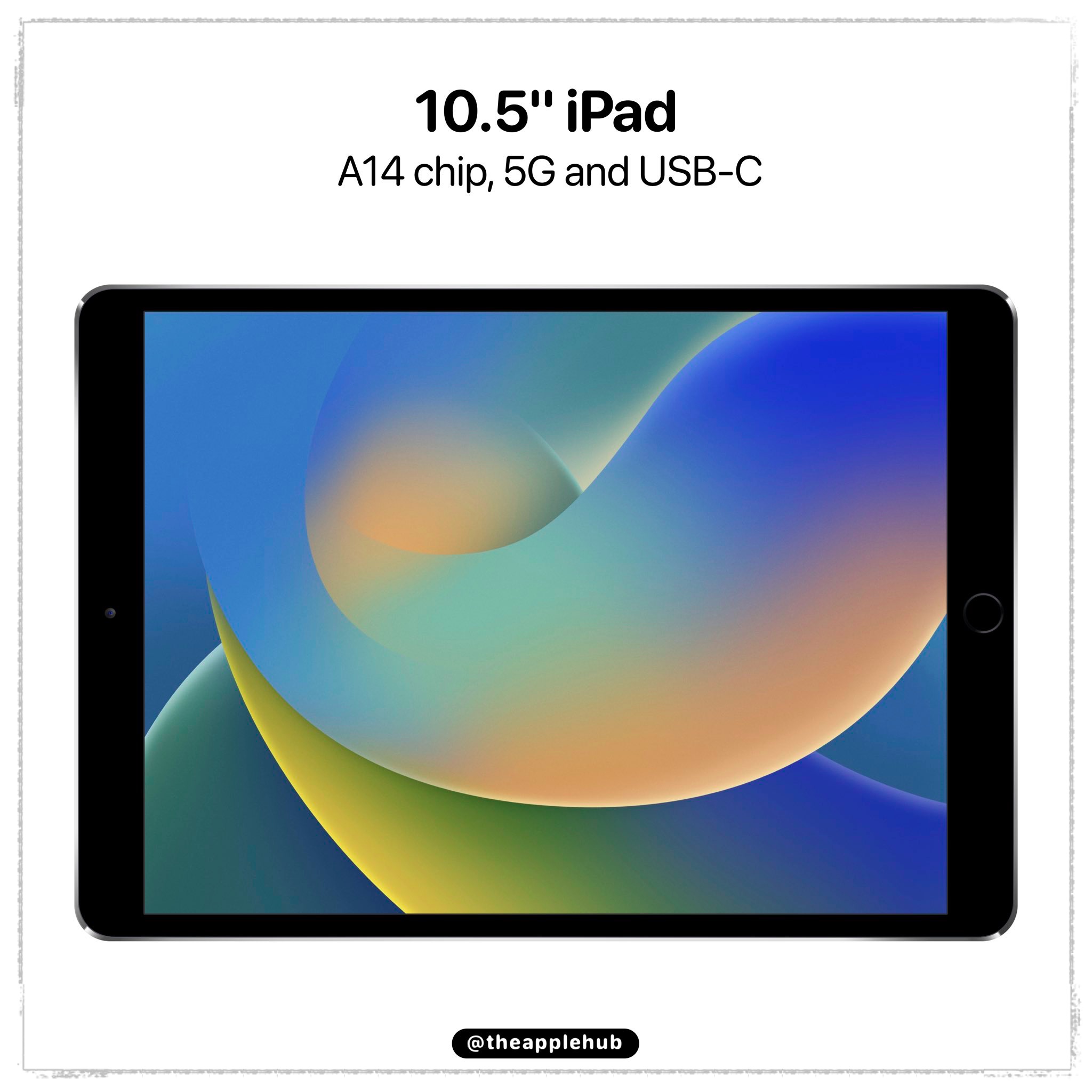 Apple 入門款iPad 10 將更換為USB-C 接孔、A14 仿生晶片、大螢幕尺寸