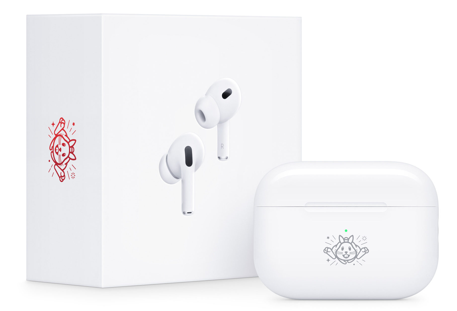 オーディオ機器 イヤフォン 迎兔年！Apple 推出AirPods Pro 2 兔年特別款