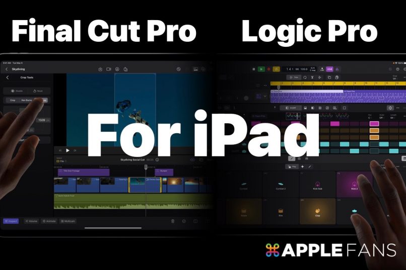 iPad 版的 Logic Pro 和 Final Cut Pro
