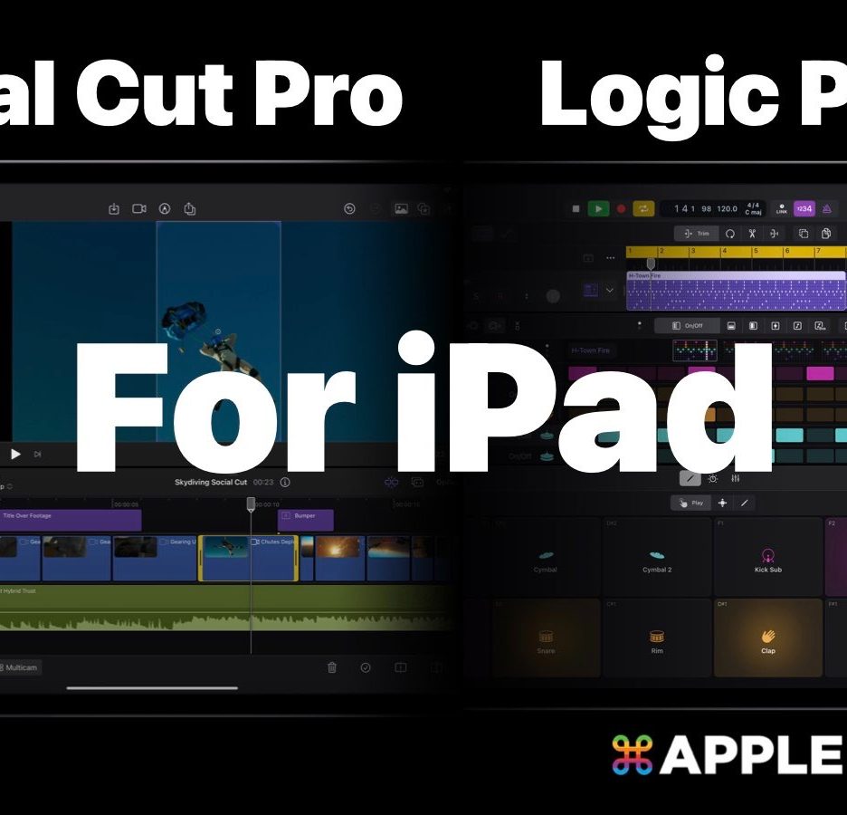 iPad 版的 Logic Pro 和 Final Cut Pro