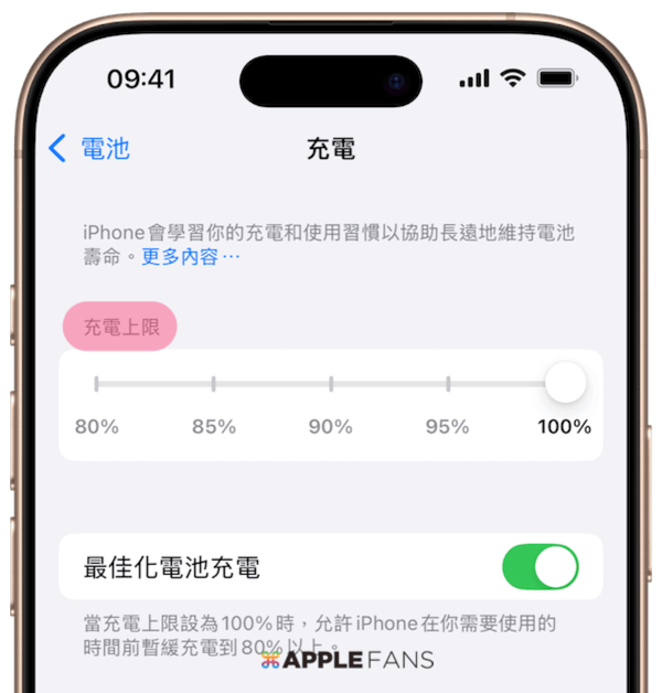 iPhone 充電上限